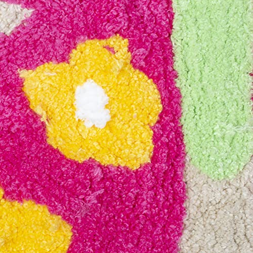 Image of Saral Home Microfiber Anti-Skid Bathmat -(Pink, 45X55 CM)