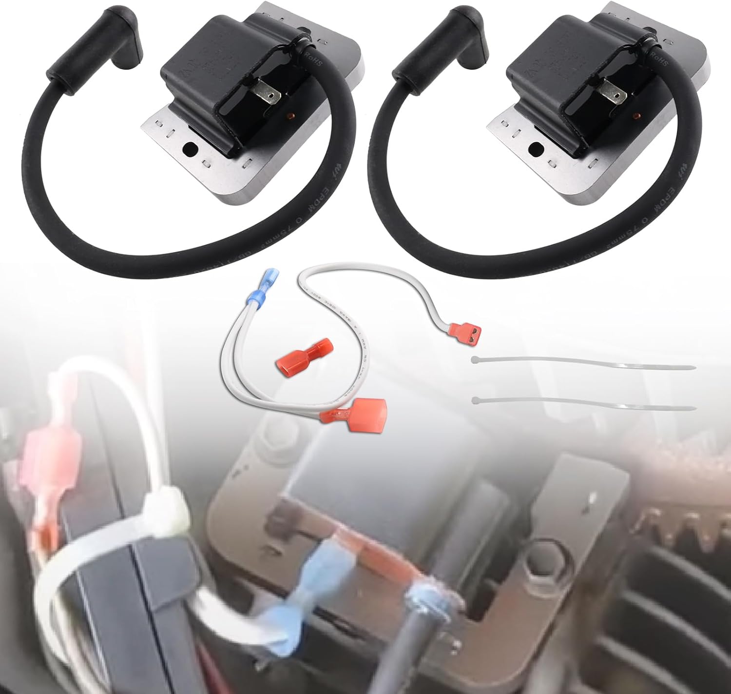 24 584 45-S Ignition Coil Compatible with Kohler CH740 CV740 CH750 CV750 SV735 SV740 Engine Spark MDI Module Conversion Assembly 32 707 01-S 24 584 52-S