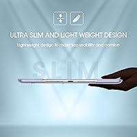 Vista 7 de ProCase Funda para iPad de 9ª/8ª/7ª generación de 10.2 pulgadas (versión 2021/2020/2019), funda 10.2 iPad de 9ª/8ª/7ª generación, funda inteligente