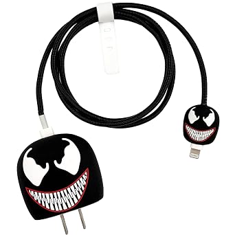 3D Cartoon Series Charger or USB Cable Case for iPhone 16/15/14/13 Pro Max - 18W/20W Case
