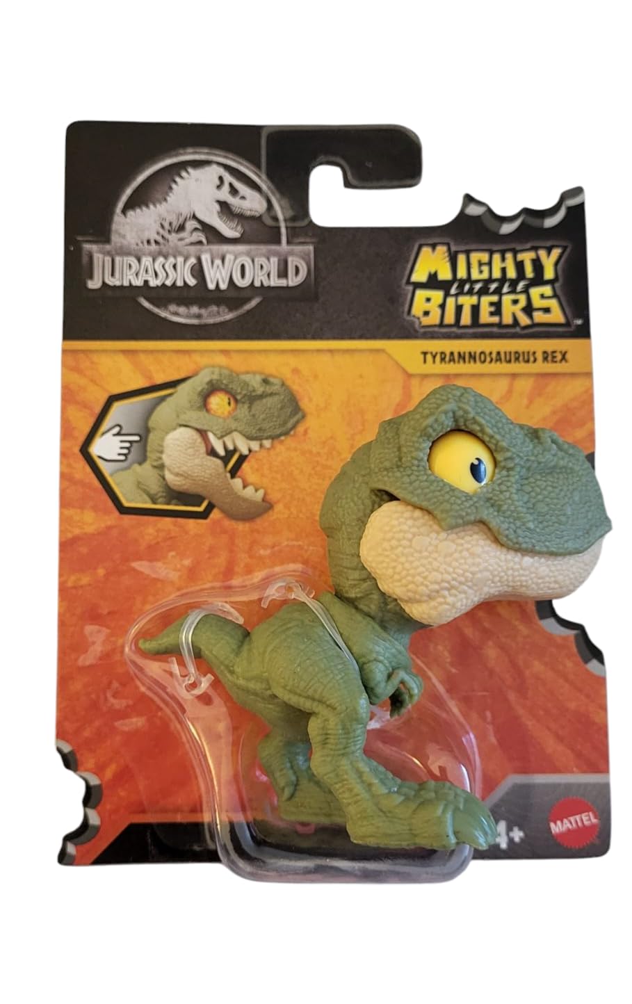 Jurassic World Mighty Little Biters, Dinosaur Action Figure (Tyrannosaurus Rex)