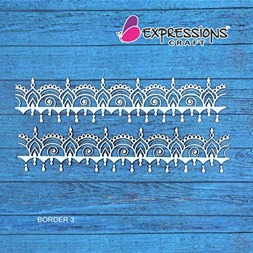 Expressions Craft Chipboard Cutouts & Embellishments for Mixed Media/Scrapbooking/Cardmaking & Other DIY Crafts - Border 3
