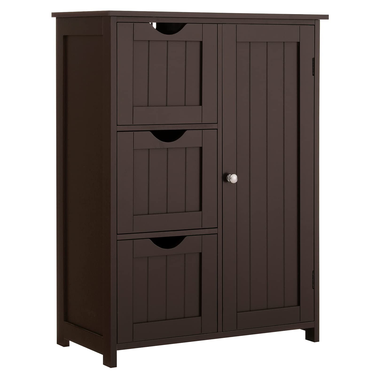 Photo 1 of * used * 14'' x 7'' x 36'' *
IWELL Bathroom Floor Cabinet, Linen Storage Cabinet with Glass Doors, 