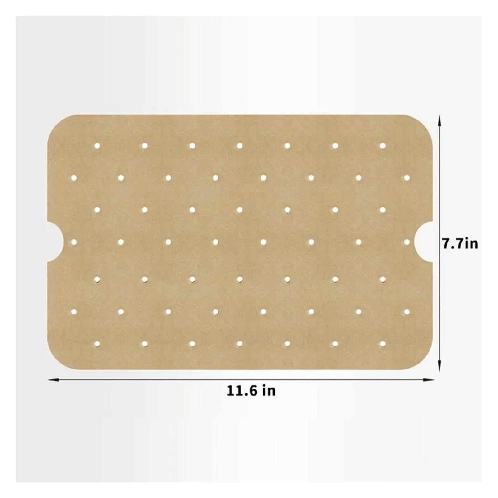 Friggitrice ad aria da 50 pezzi, comoda carta forno, strumenti di rivestimento perforati antiaderenti for l'assorbimento dell'olio