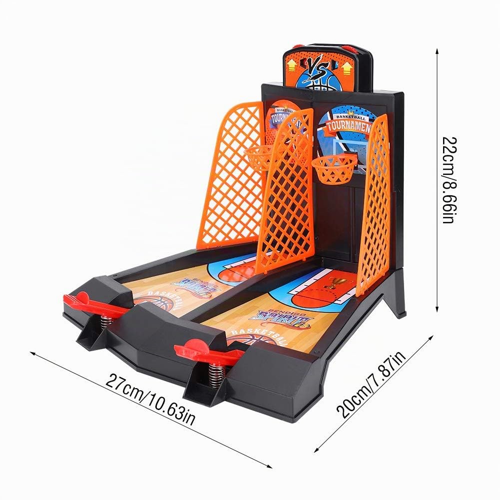 Drfeify Jeu de Basket-Ball de Doigt, Jeu de Table de Jouet d'intelligence Jeu de Basket-Ball de Bureau pour Les Enfants Adultes AmusantsAutres Jouets d’extérieur pour Enfants