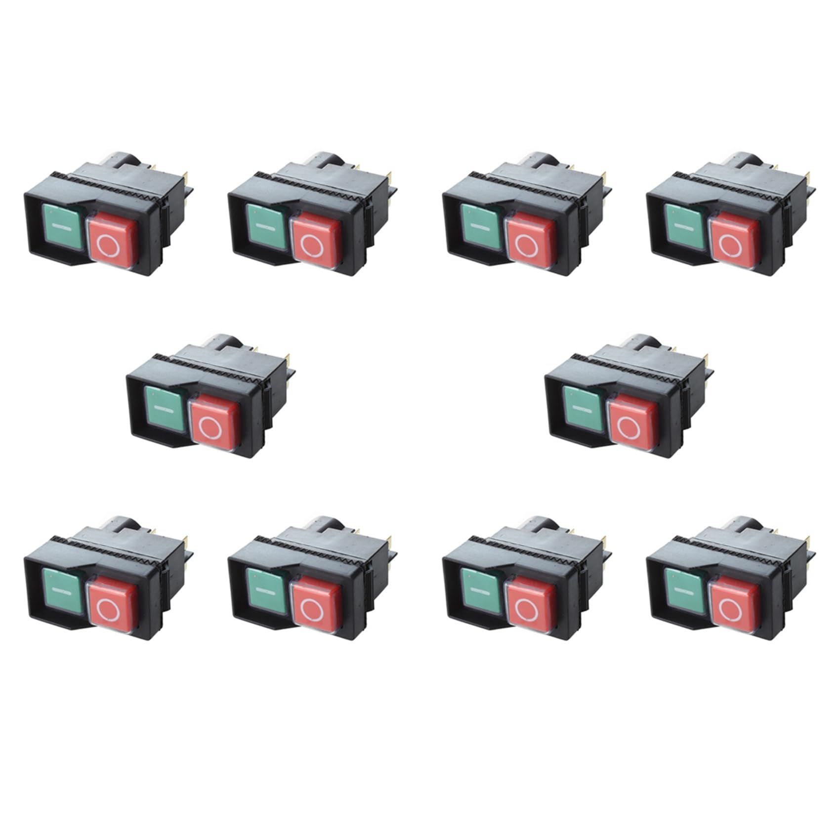 Ctrlzs Black/Red/Green 10X Ck21 Electromagnetic Switch For Cement Concrete Mixers 240V