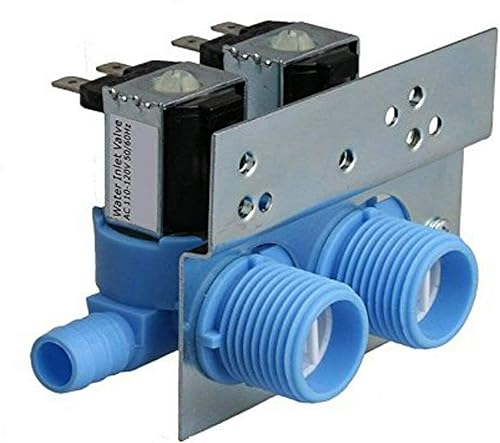 HASMX Paquete de 1 válvula de entrada de agua para lavadora 285805, pieza de repuesto para lavadoras Whirlpool, Kitchenaid, Roper, Sears - Reemplaza
