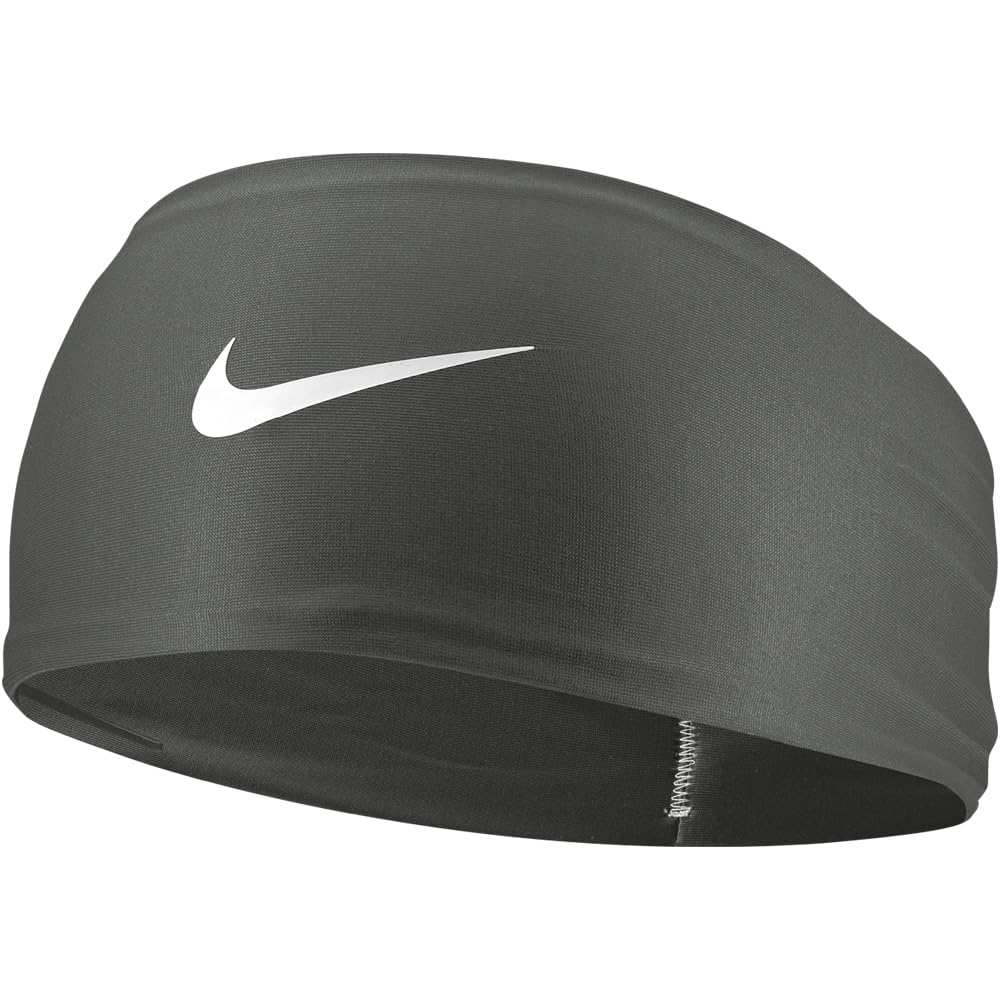 NIKE ナイキ Dri-Fit フューリー ワイドヘッドバンド スモークグレー…