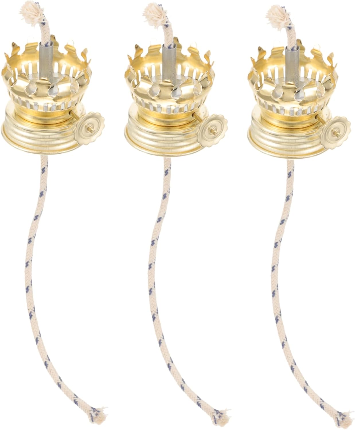 9pcs Kerosene Lamp Adjuster Vintage Flame Easy Install Kerosene Lamp Accessory for Home Outdoor Use Simple Design Wicks Included