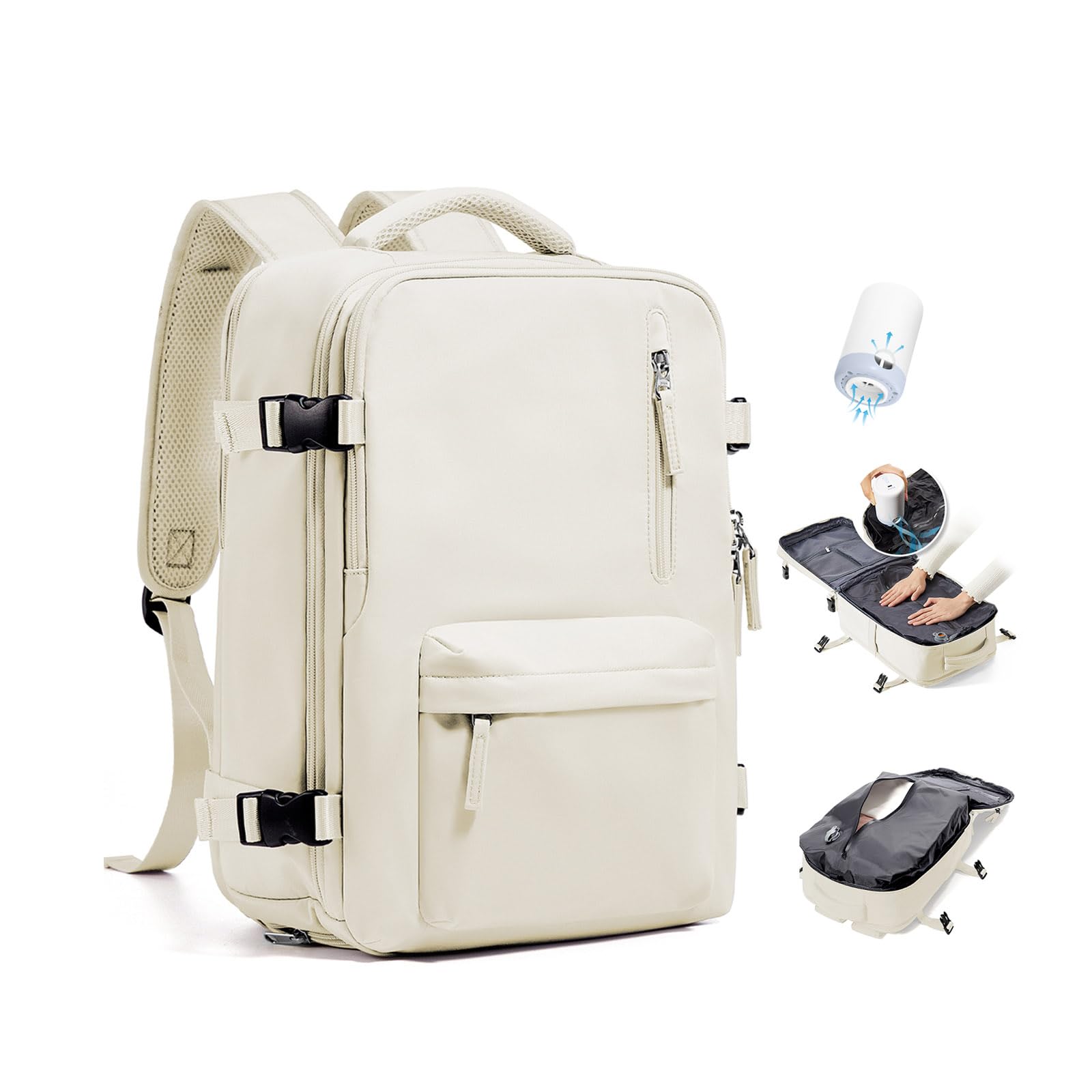 BJLFS Mochila Viaije Cabina Avion 40×30×20 Ryanair Wizzair Mochila al Vacío Equipaje de Mano 40x20x25 Maletas De Viaje Cabina Bolsa de Viaje Mujer para Cabina avion Mochila Portatil 14 Pulgadas — view 15