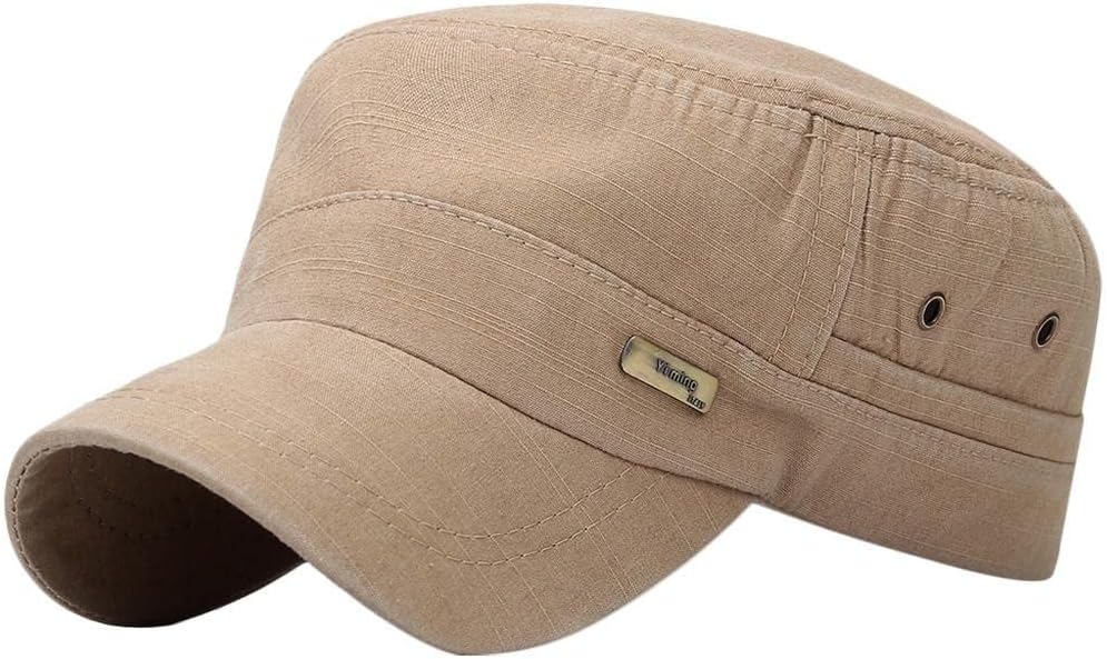 Casquette De Baseball Délavée Vintage Pour Hommes, Haut Plat, Document Solide, Protection Solaire, Casquette Militaire, été, Printemps