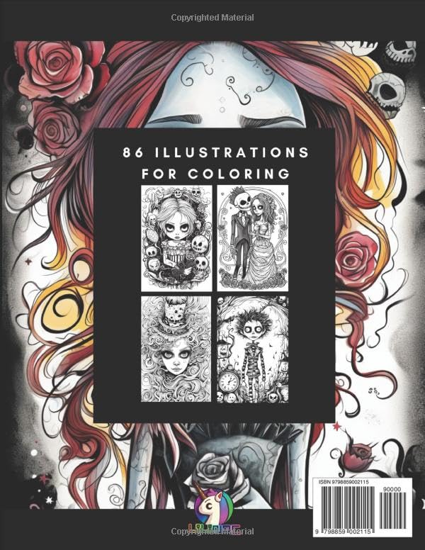 Coloring Book: Burtonesque: Inspired by Tim Burton's universe (Artificial Art) - Image 2