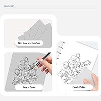 Vista 3 de Bloques de linóleo para impresión de 8 x 12 pulgadas, bloque de tallado de linóleo suave, kit de impresión de bloque de linóleo gris, herramientas