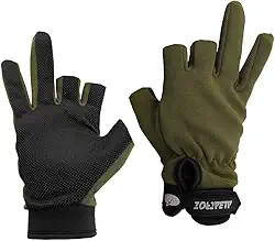 Luvas De Pesca Para Homens E Mulheres Design Respirável Antiderrapante De Três Dedos Dois Ao Ar Livre