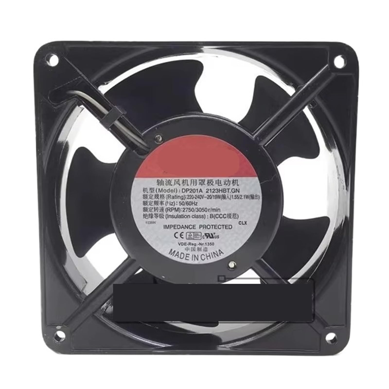 Ventilateur DP201A 2123HBT.GN à haute dissipation thermique 220V 12cm