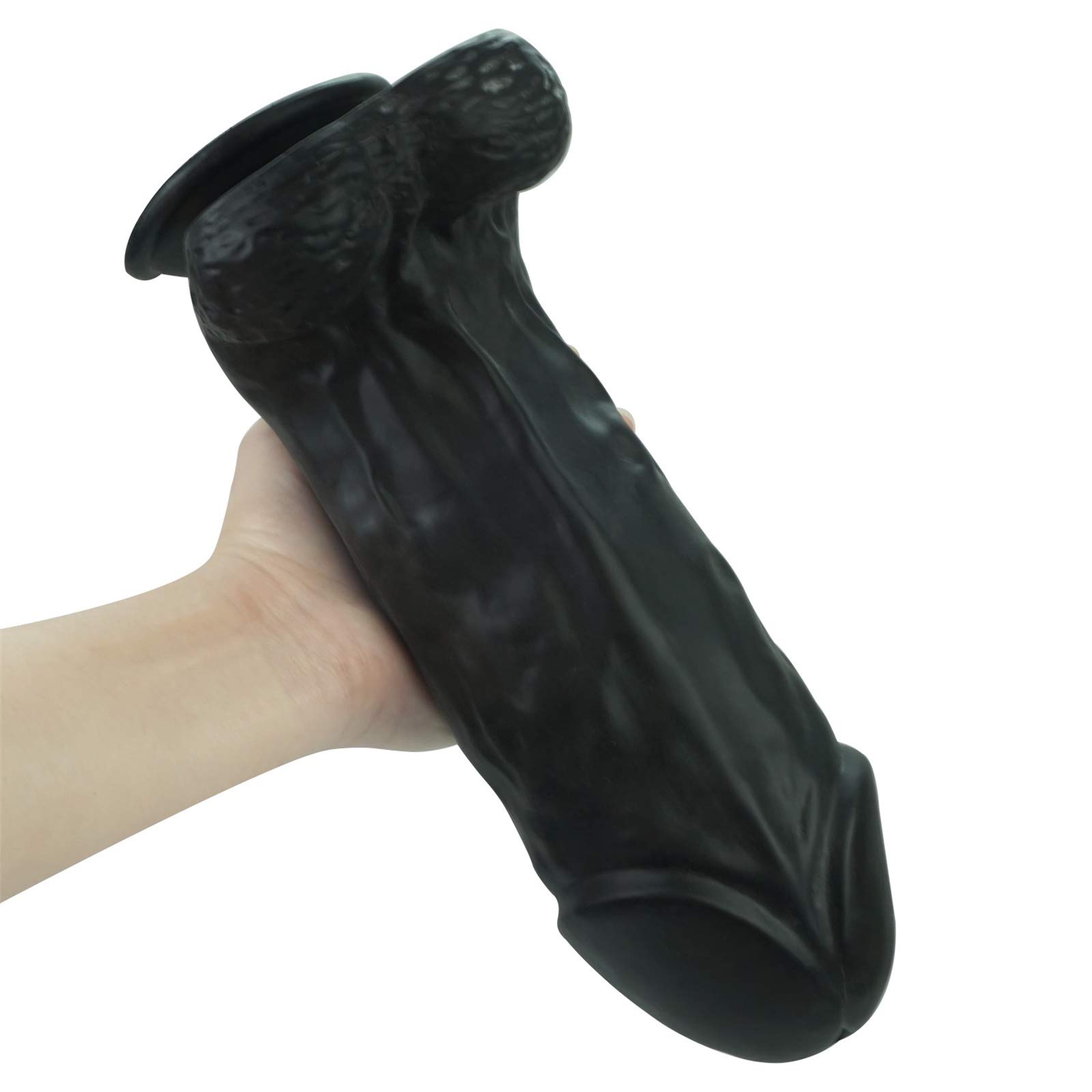 Fallo Anale Fallo Gigante XXL Vene Reali E Testicoli Carnosi Replica Reale Del Pene Dong Realistici Stimola Il Punto G Per Te Con Una Forte Ventosa, Giocattolo Unisex