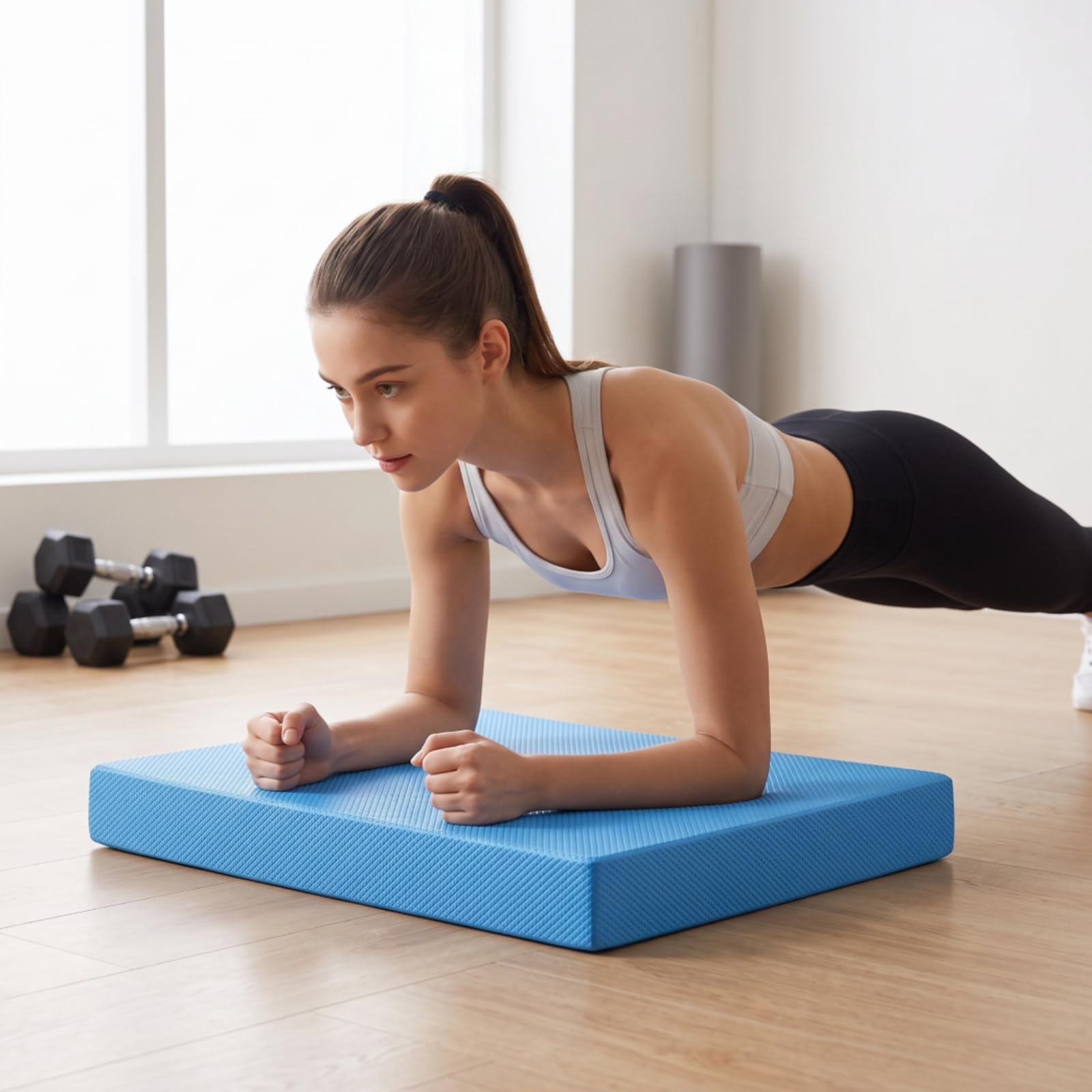 Almohadilla de Equilibrio Cojín de Balance Colchoneta de Estabilidad de Entrenamiento con Superficie Segura y Material TPE Adecuada para Fortalecer, color to 1, 50cm