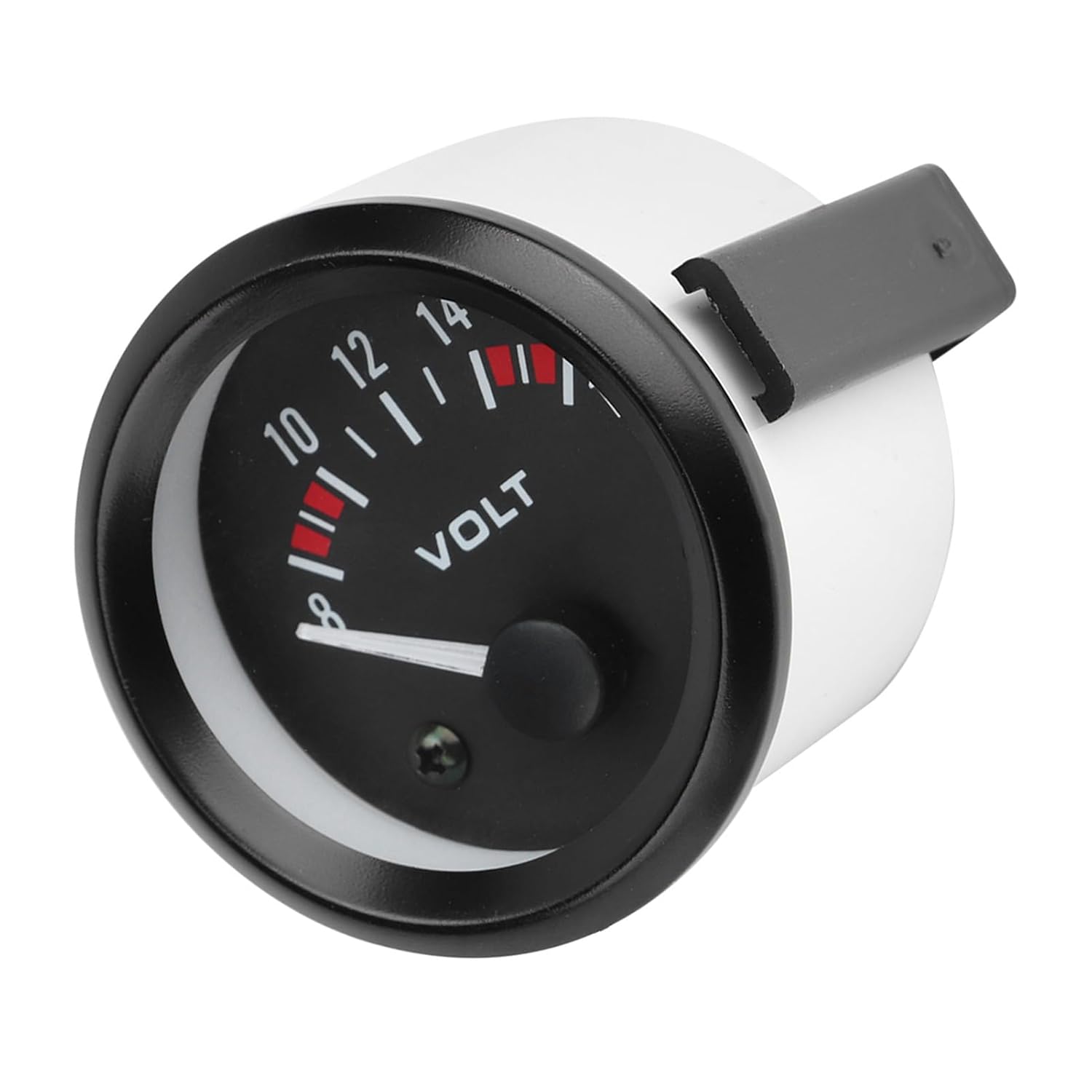 5Pc Car Universal, 12V Voltmeter 52mm/2in Voltage Meter Gauge for Most Car, 8-16V, BX100007