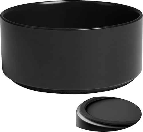 Miniatura 10 de Cuencos Grandes para Perros, Cuenco Antideslizante de Cerámica Pesada para Comida y Agua de Perros con Base de Silicona, Cuenco de Alimentación para