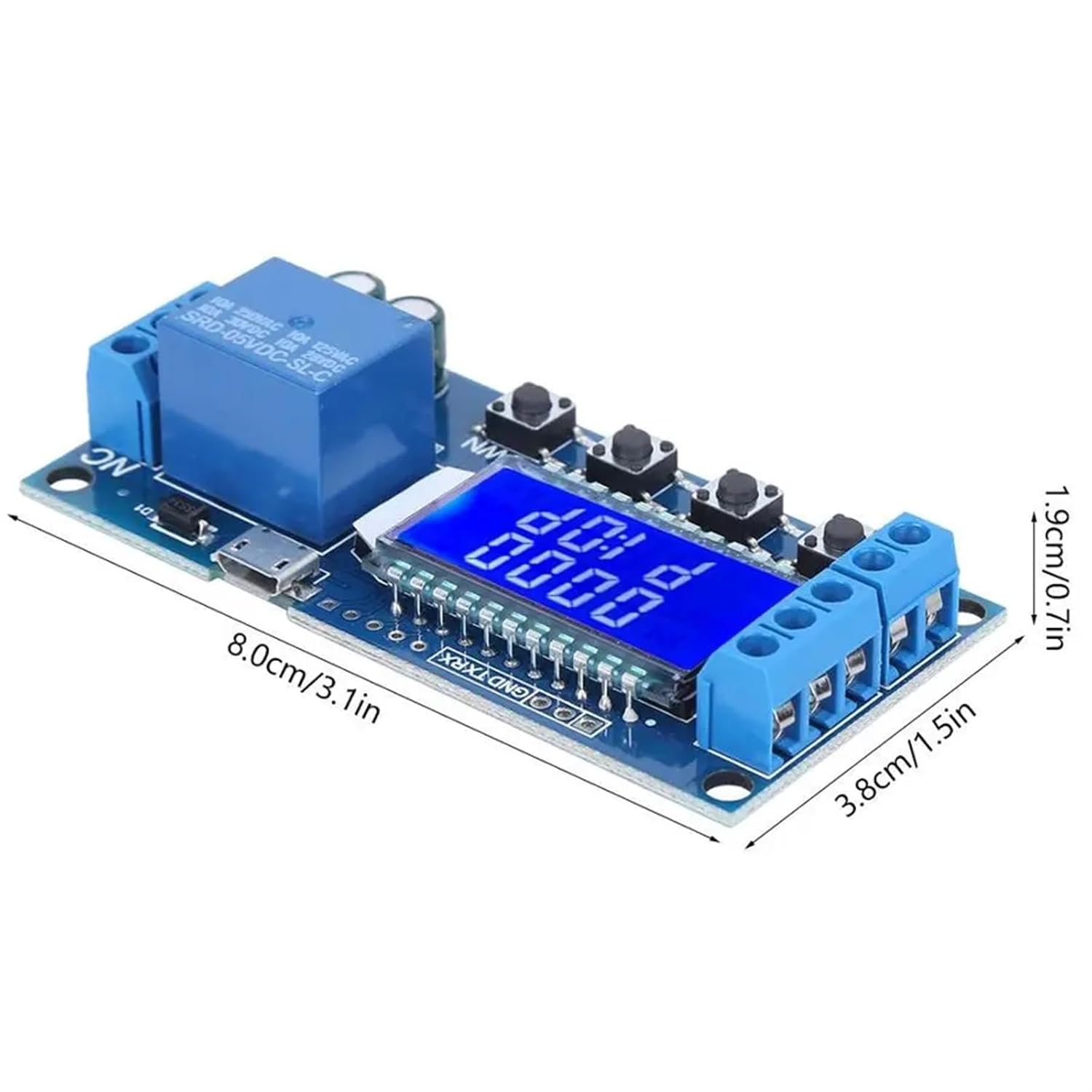 COKYIS Delayed Trigger Delay Timer Switch Circuit Electronic Relay Module Cycle Circuit Trigger Delayed Power Off XY-LJ02