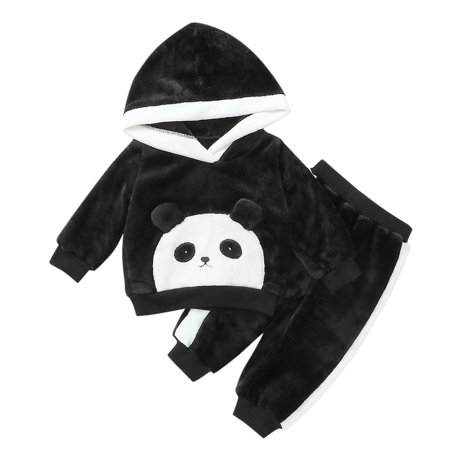 SHOBDW Boys Clothing Sets, 2PCS Newborn Baby Girls Boys Panda Tops Shirt Stripe + Pants Outfits Set Clothes