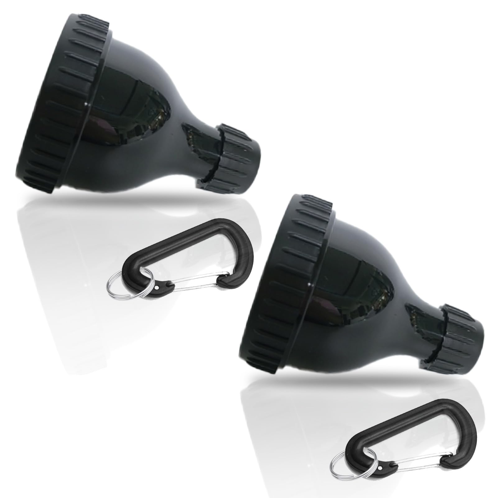 2 Pack Protein Powder Container to Go- 50ml Protein Powder Holder,Mini Funnel with Keychain and Keyring for Gym, Workouts, Fitness and Traveling (