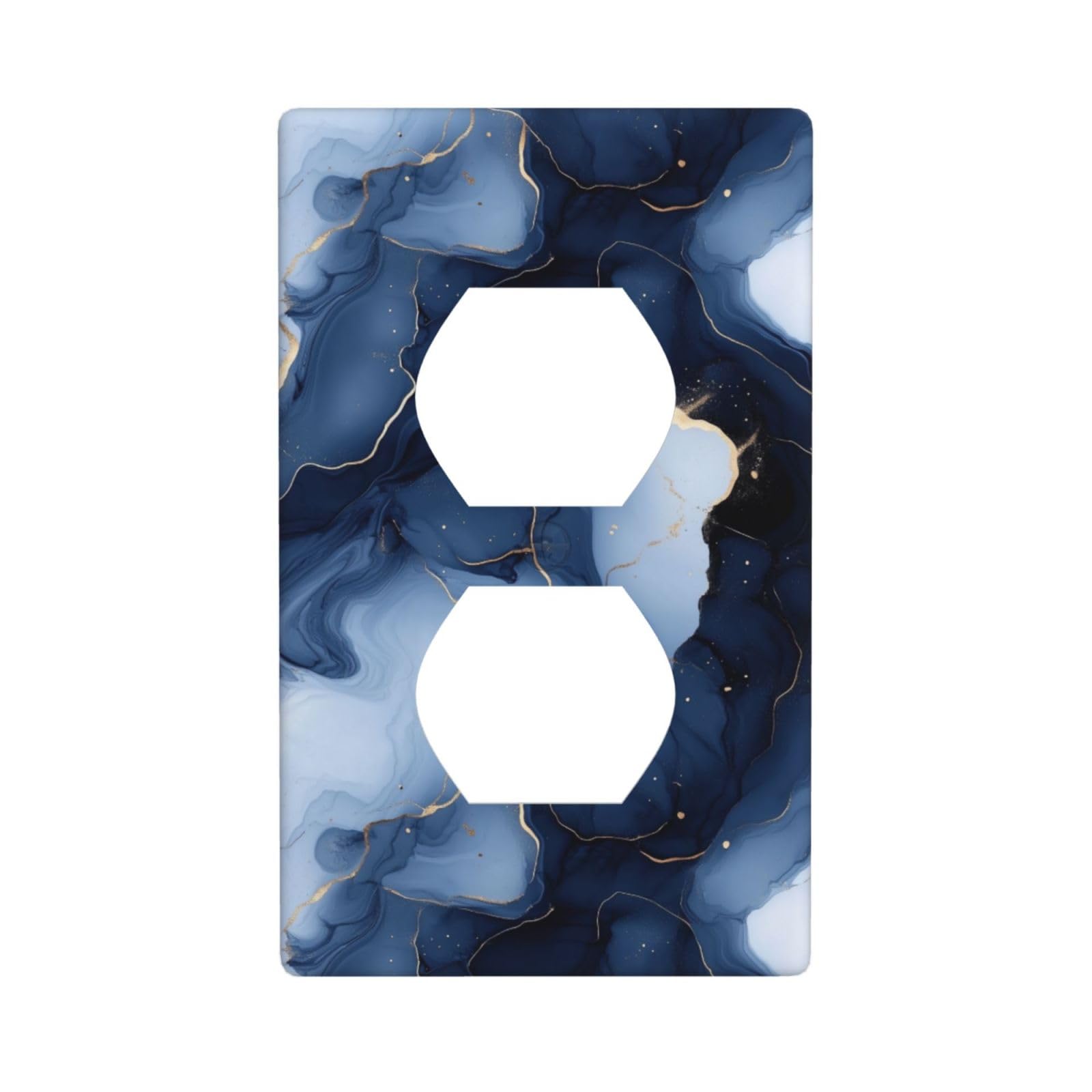 1 Gang Duplex Marble Receptacle Wall Plate Decorative Outlet Covers Single Duplex Switchplate Covers Electrical Faceplate For Home Decor