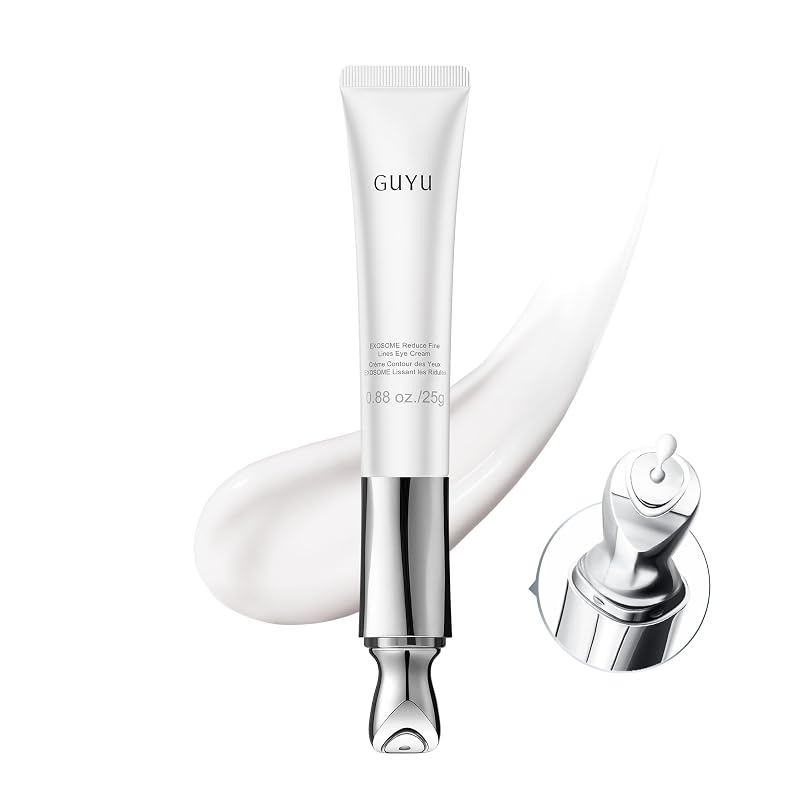 Creme para a região dos olhos GUYU com aplicador vibratório, Exosome, PDRN, NAD+, cafeína e peptídeos, 25 g