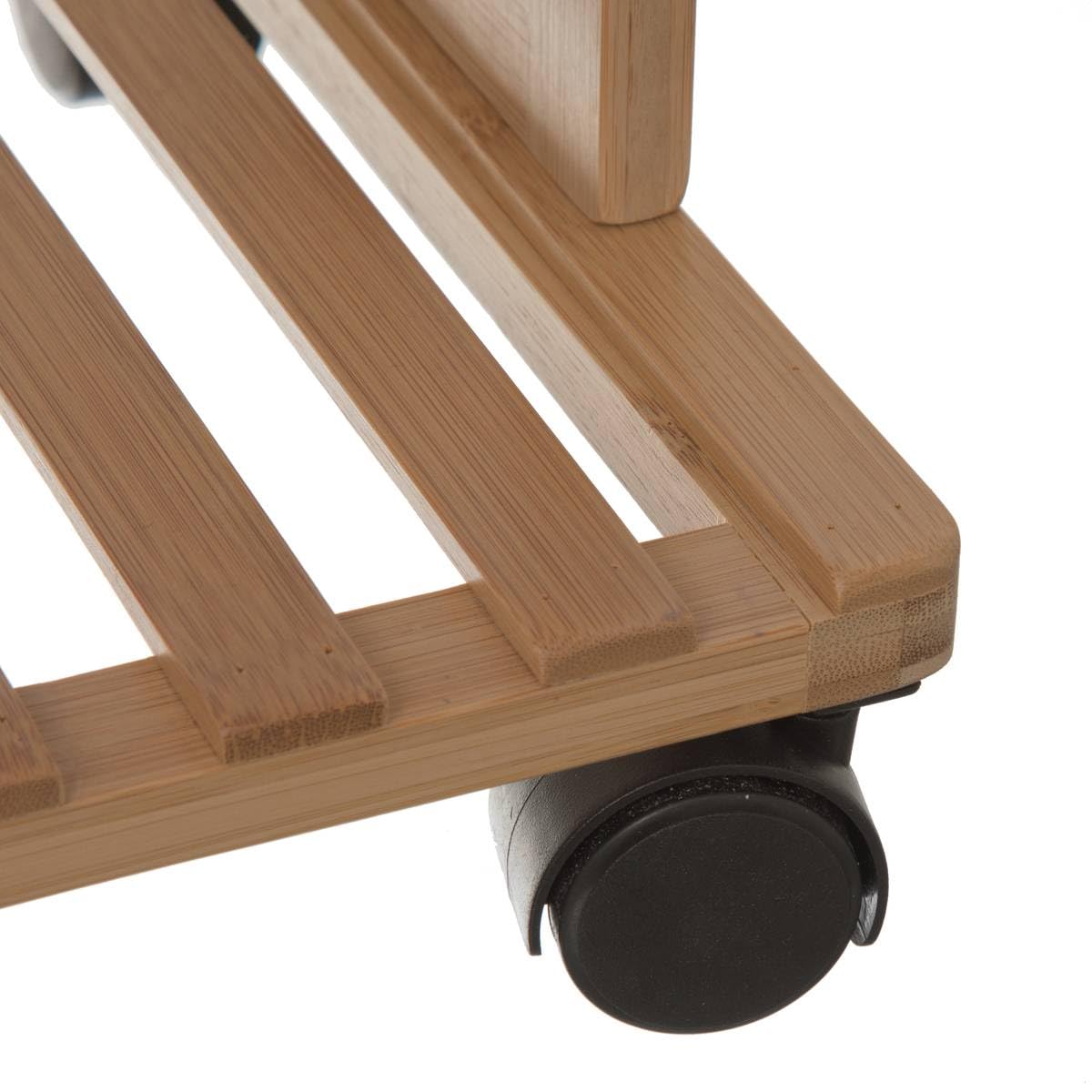 5 five simply smart Maison Futée - Postre con Ruedas de bambú con Estante de 3 bandejas para Cocina y baño