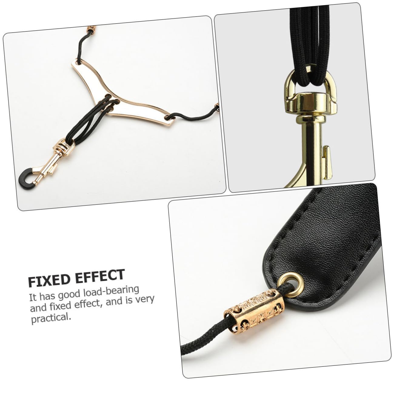 SUPVOX Tracolla per Sax a Doppia Spalla, Collare per Sassofono in Cuoio e Nylon Nero, Regolabile, Distribuisce Peso e Riduce Dolori Stili multipli