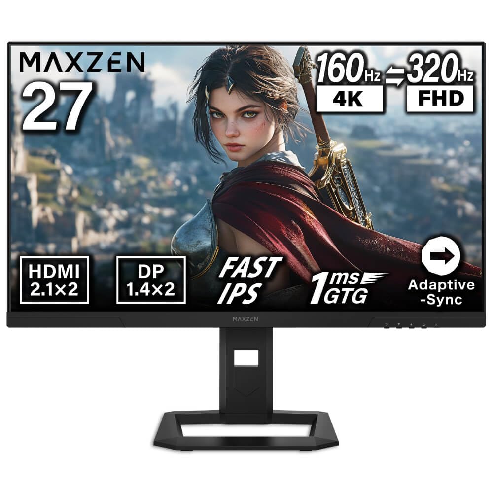 MAXZEN MGM27IC01 WQHD IPS 180Hz マクスゼン MGM27IC01｜maxzen（マクスゼン）