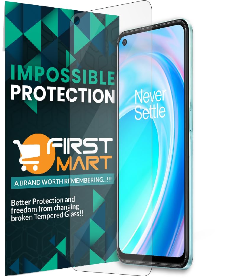 Image of FIRST MART TPU Screen Protector for OnePlus Nord CE 2 Lite - Unbreakable Membrane Protection, Case Friendly Coverage, Bubble-Free, Edge to Edge Coverage [ 1 Pack]