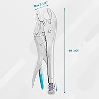 Vista 3 de DURATECH Alicates de bloqueo de nariz de 6-1/2 pulgadas de largo y alicates de bloqueo DURATECH de 10 pulgadas