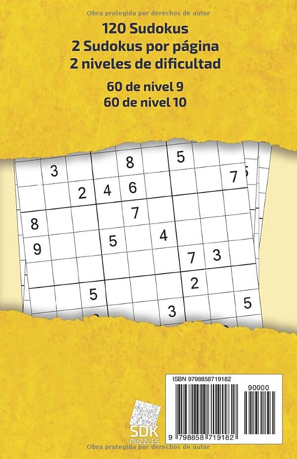 Miniatura 2 de 120 Sudokus Tamaño bolsillo Nivel Experto Niveles 9 y 10 (Spanish Edition)