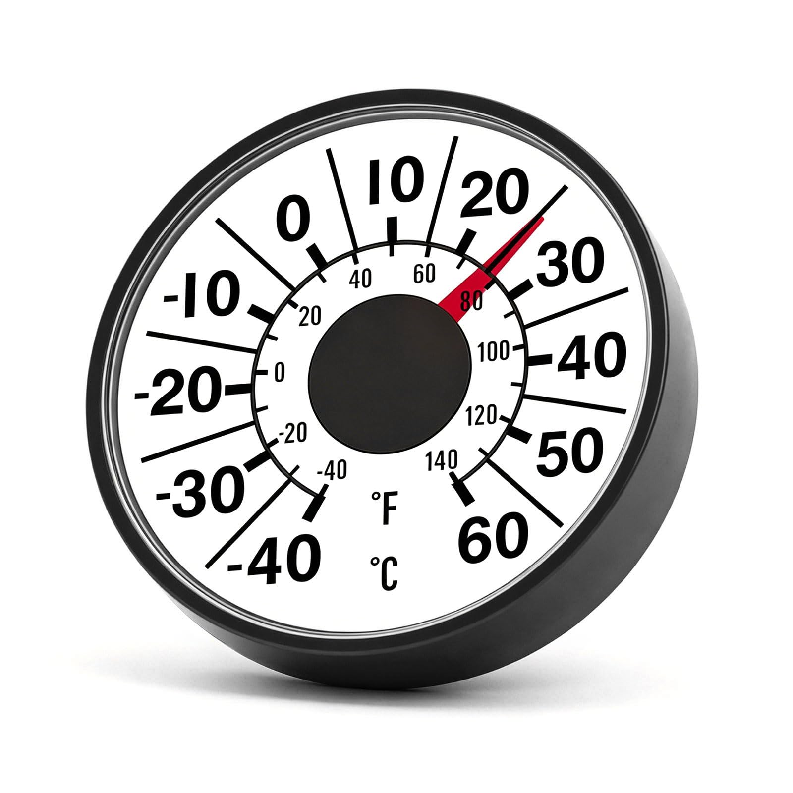 Stick on Temperature Meter for Glass Surfaces Weather Resistant Designs Wall Mount Thermograph Ideal for Home Work Area Adhesive Thermograph
