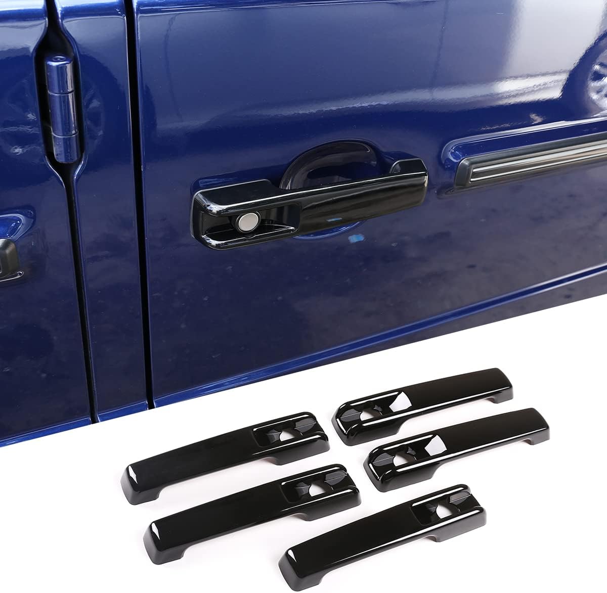Car Styling ABS Auto Exterior Door Handle Cover Trim Accessories for Mercedes Benz G Class W463 W464 G65 G55 G63 G500 G550 G350 (Glossy Black)