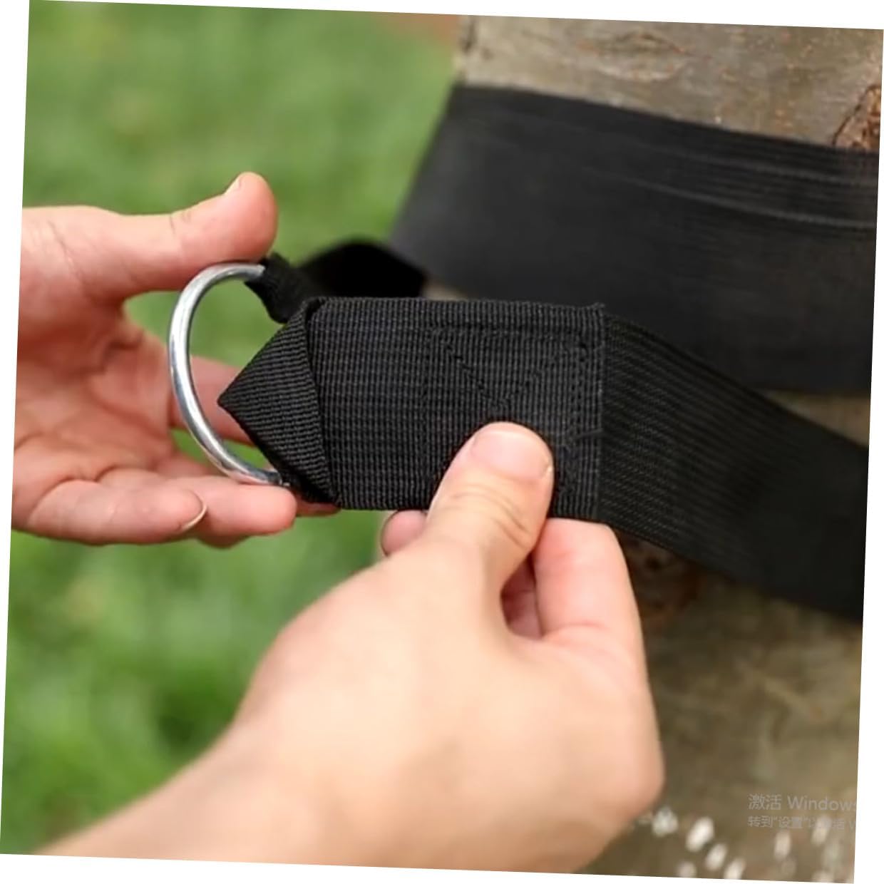 6pcs Adjustable Nylon Hammock Tree Straps Swing Hanging Kit with S-Hooks Reinforced Ropes for Outdoor Camping Backyard Patio Use