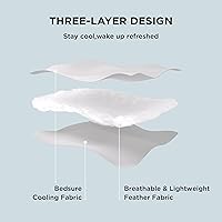 Vista 4 de Bedsure - Mantas refrescantes para personas que tienen calor al dormir, cobija de verano, tamaño individual, regalo fresco, ligero para sudores