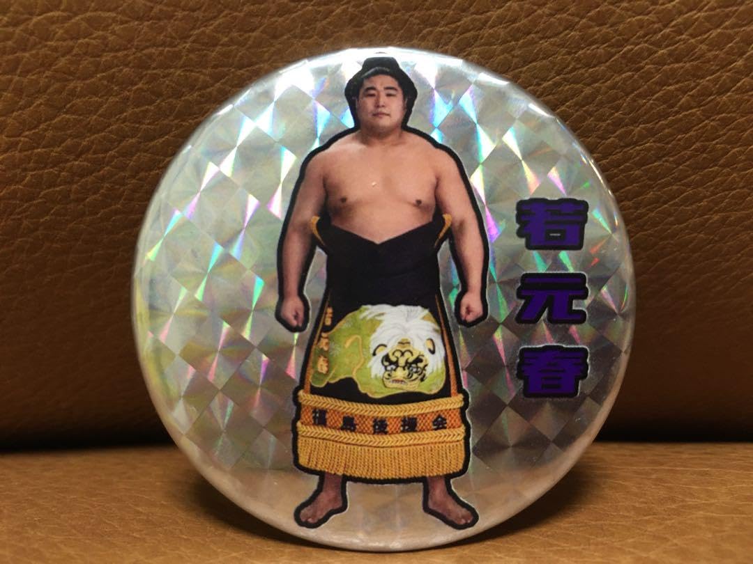 Amazon.co.jp: 大相撲 若元春 缶バッジ① ホログラム : おもちゃ