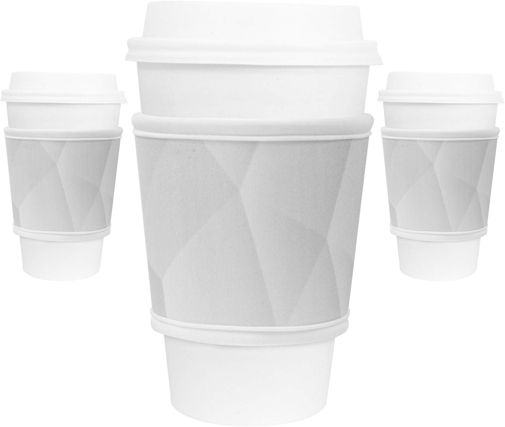 Coffee Cup Sleeves – Premium Neoprene Insulated Reusable Coffee & Tea Cup Sleeves – Best for 12oz-24oz Cups at Starbucks, McDonalds, Peets, Caribou Coffee (3 Pack, Moonrock)