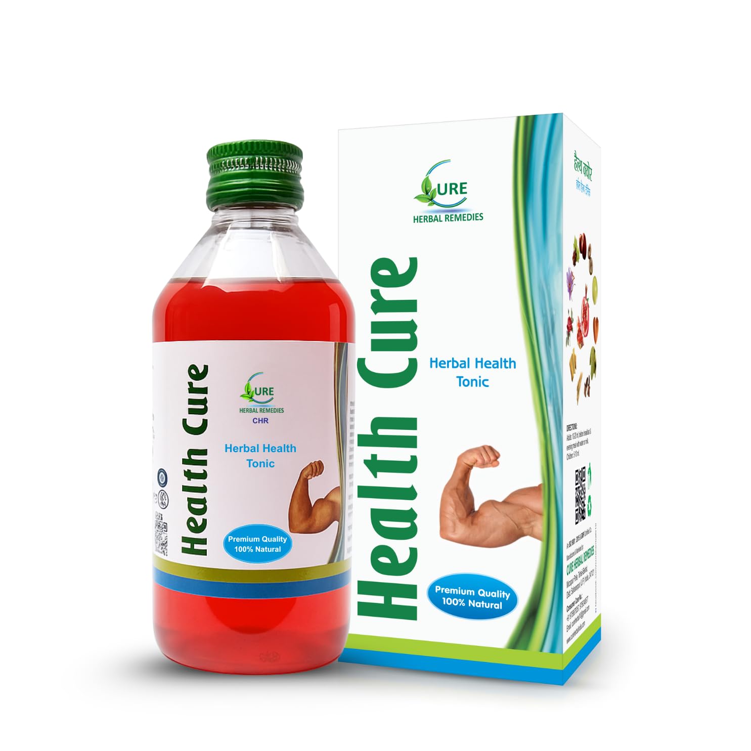 Health Cure Tonic | Herbal Health & Energy Tonic for Men, Women & Children | Improves Appetite, Strength & Digestion – 500ml | With Zafran, Anjeer & 25+ Herbs