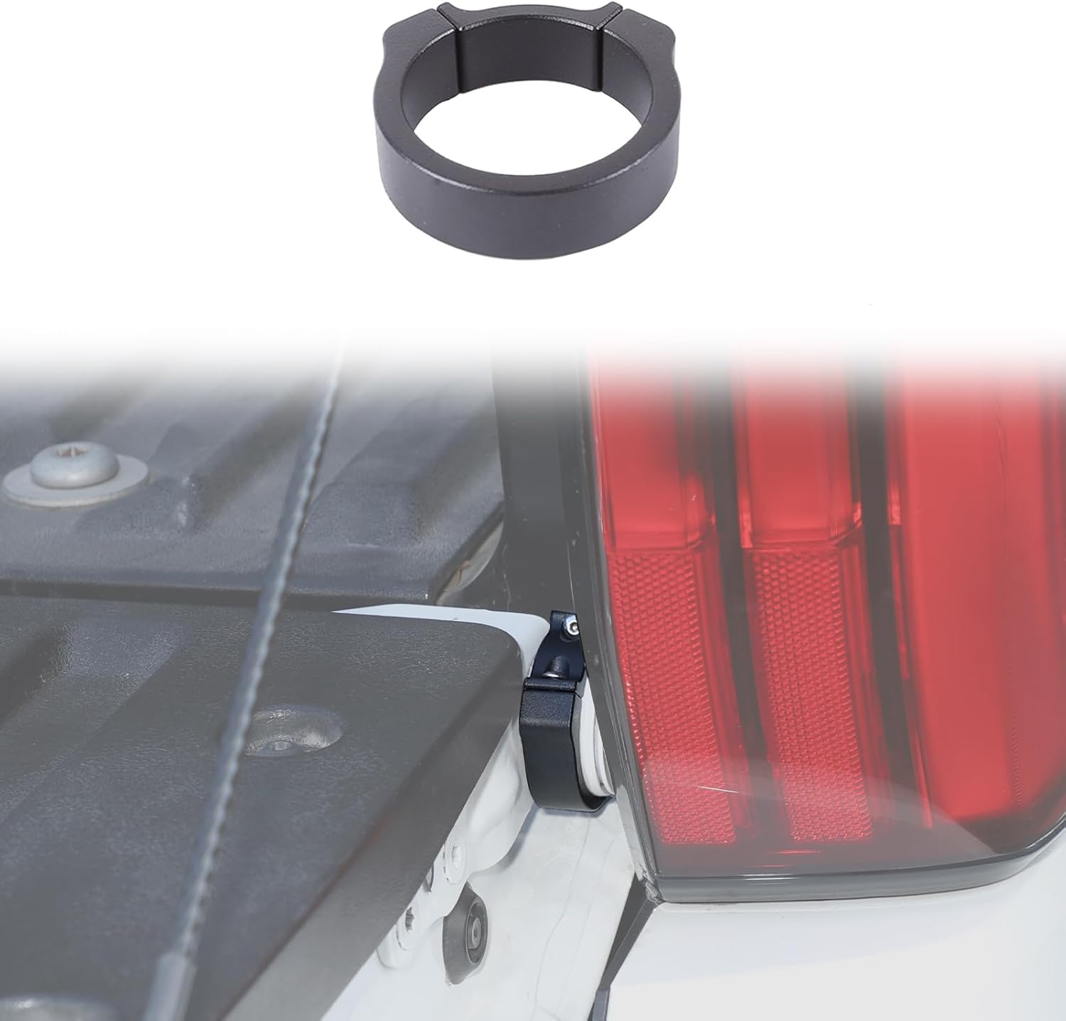 Car Tailgate Anti-Theft Lock Compatible with Toyot@ Tundra 2022-2026，Aluminum Tailgate Security Device Truck Bed Tail Gate Lock Accessories (Black)