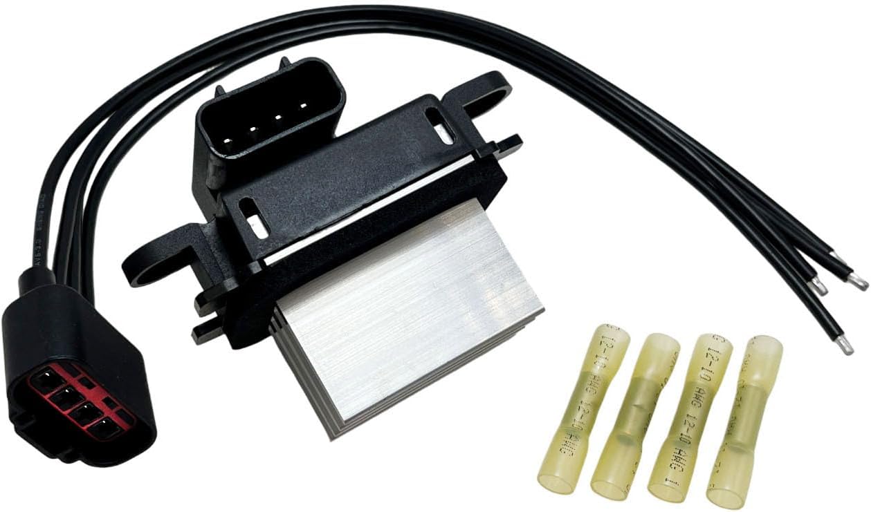 HVAC Blower Motor Resistor with WPT688 Connector Wire Harness BL3Z-19E624-A BL3Z19E624A Compatible with 2007-2017 Expedition 2009-2014 F-150 2007-2017 Navigator