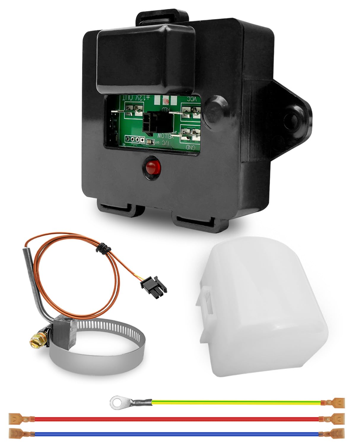 Temp Monitor Control Replace 637360 Fit for 2118 and 1210 Series RV Refrigerator Cooling Unit, Refrigerator Overheat Sensor