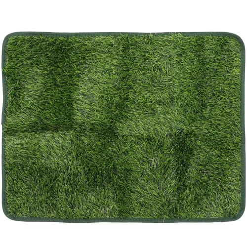 Image of Decorative Pet Pee Pad 27.7 Inch Wear-Resistant Artificial Grass Mat for Puppy Training Indoor Outdoor Use Mat Accessory