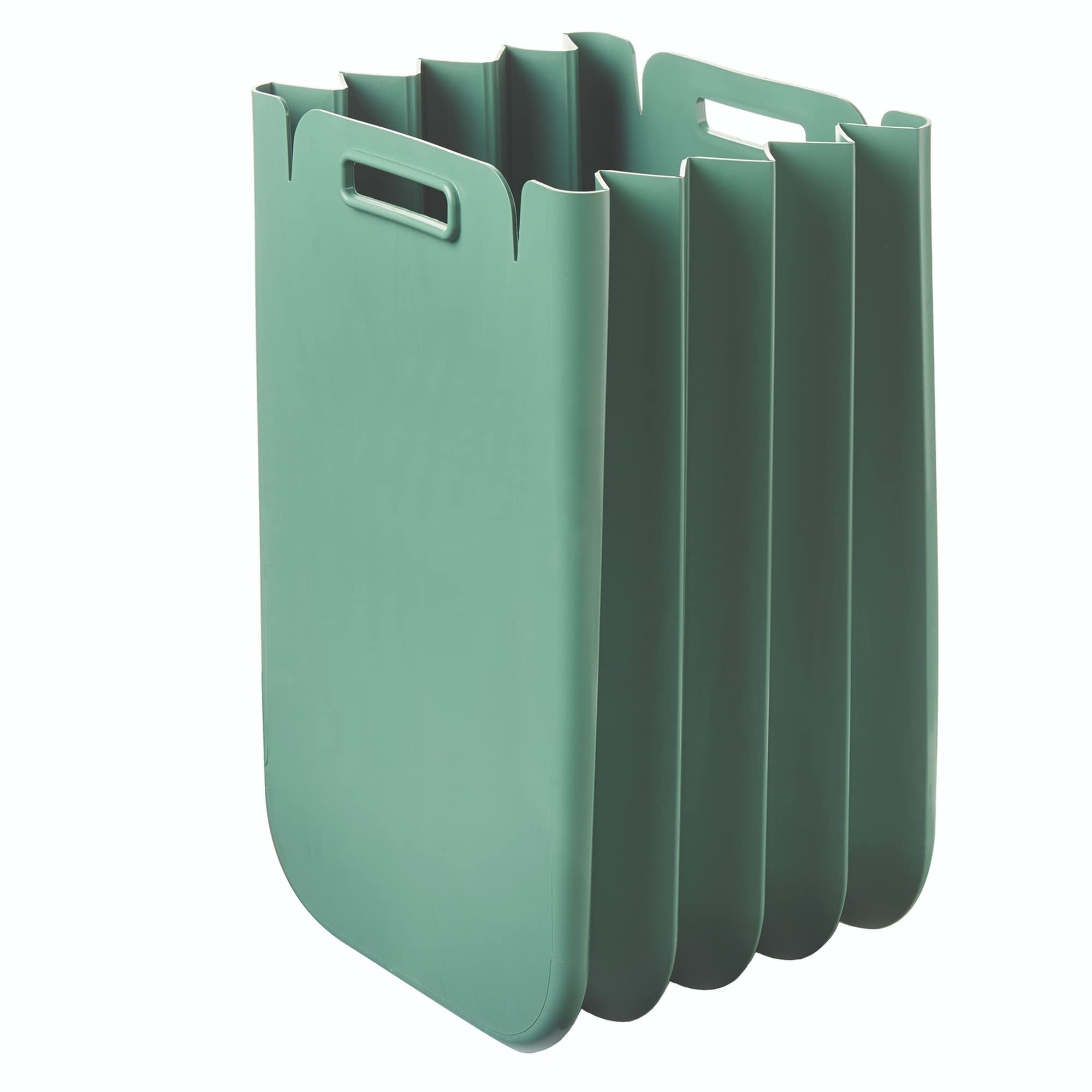 Set di 4 contenitori multiuso pieghevole da 25 litri c/uno (100 l totali), in plastica riciclata, 45 x 30 cm, colore