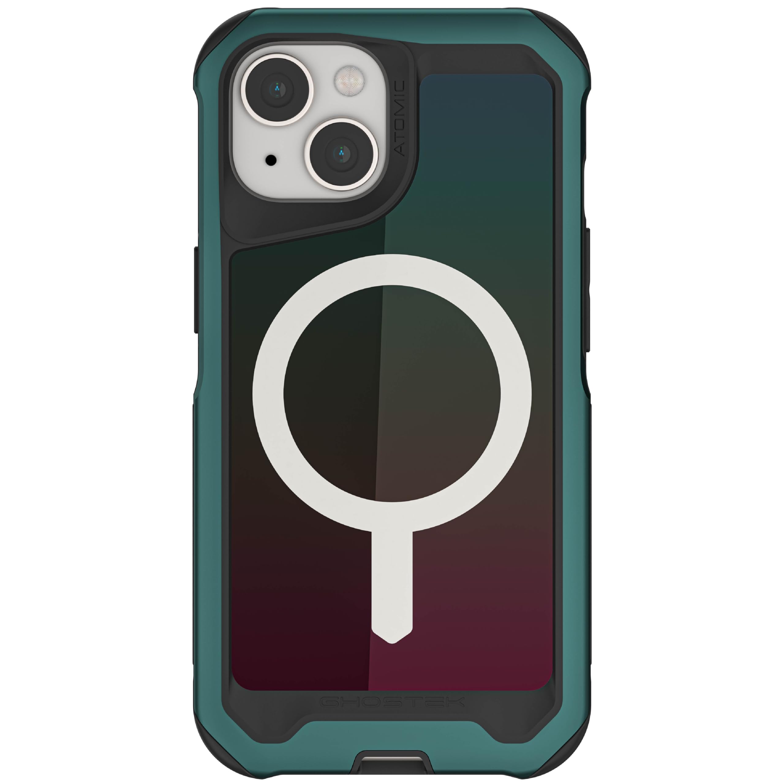 Coque Apple iPhone 15 verte MagSafe antichoc avec pare-chocs métal Ghostek Atomic - 8