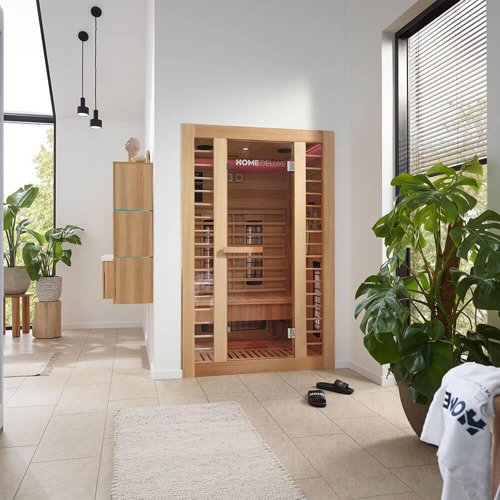 Home Deluxe sauna a infrarossi REDSUN M Deluxe 120x105x190 cm 2 persone cabina
