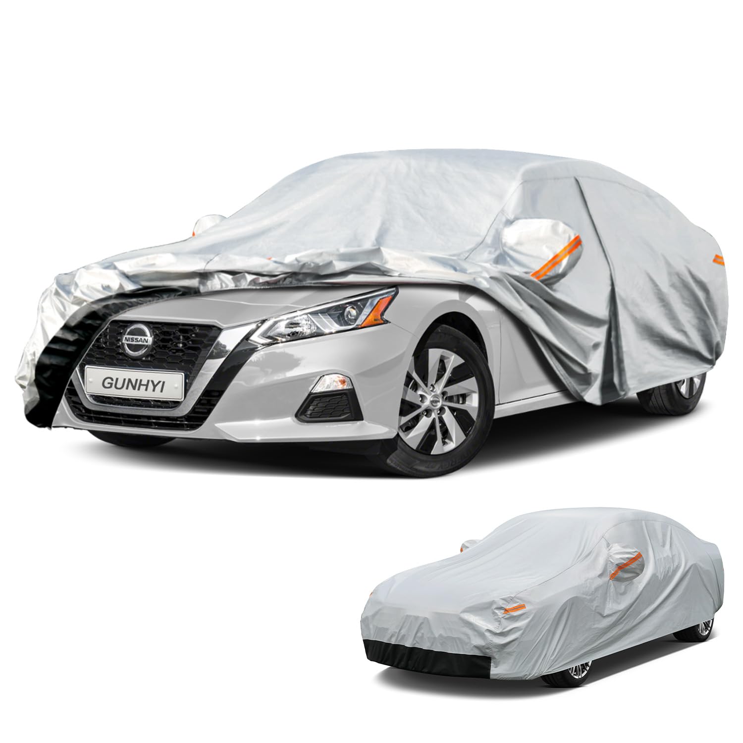 GUNHYI 6 Layers Car Cover Custom Fit Nissan Altima (1998-2026) Waterproof All Weather, Heavy Duty Outdoor Snow Sun Rain Uv Protection (Ships from US Warehouse, Delivery 3-8 Days)