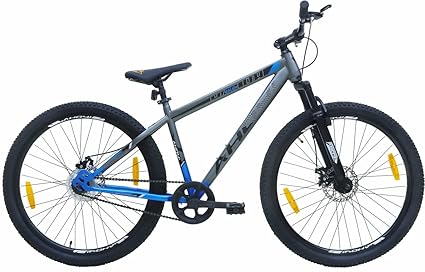 AHOY! Ralph Mountain Cycle Non Gear Cycle 29T | Mountain Bike for (12+ Yrs) (5.6+ Ft) | Carbon Steel Frame Mountain Bicycle for Men and Women (Grey and Blue Color)